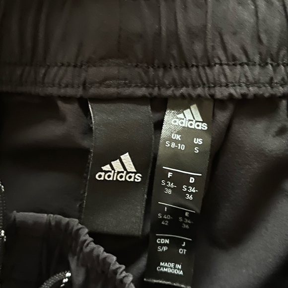 ADIDAS ORIGINALS WOMEN’S CLASSICS HIGH-SHINE STRAIGHT-LEG TRACK PANTS /BLACK (S) - Picture 3 of 3